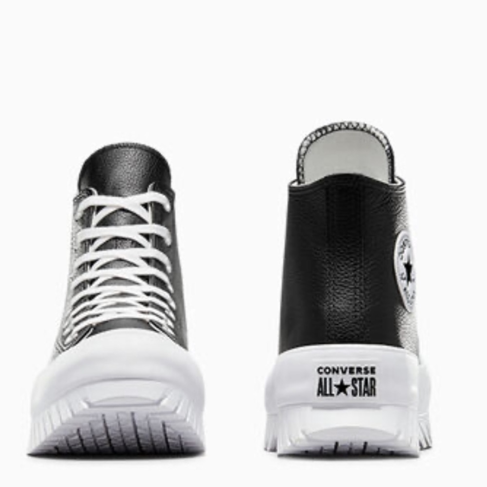 Converse Black Genuine Leather Chuck Taylor All Star Lugged 2.0 - Picture 2 of 6